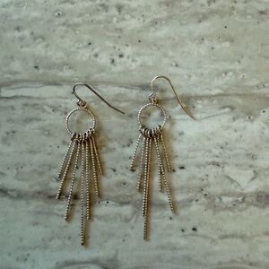 Elegant Gold Dangle Earrings